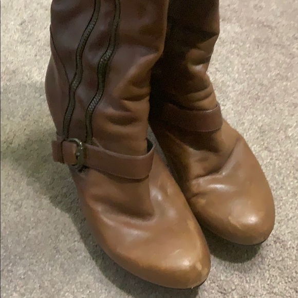 Guess leather boots size 8 - Picture 4 of 5
